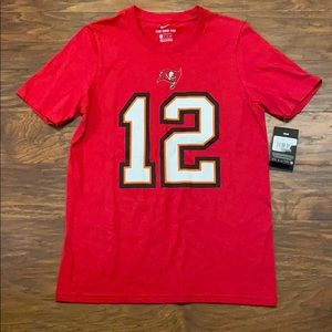 Boys large Brady bucs shirt